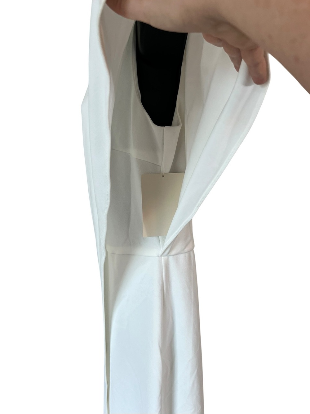 ALEXIA ADMOR Ivory One-Shoulder Ruffle Jumpsuit - Picture 8 of 16